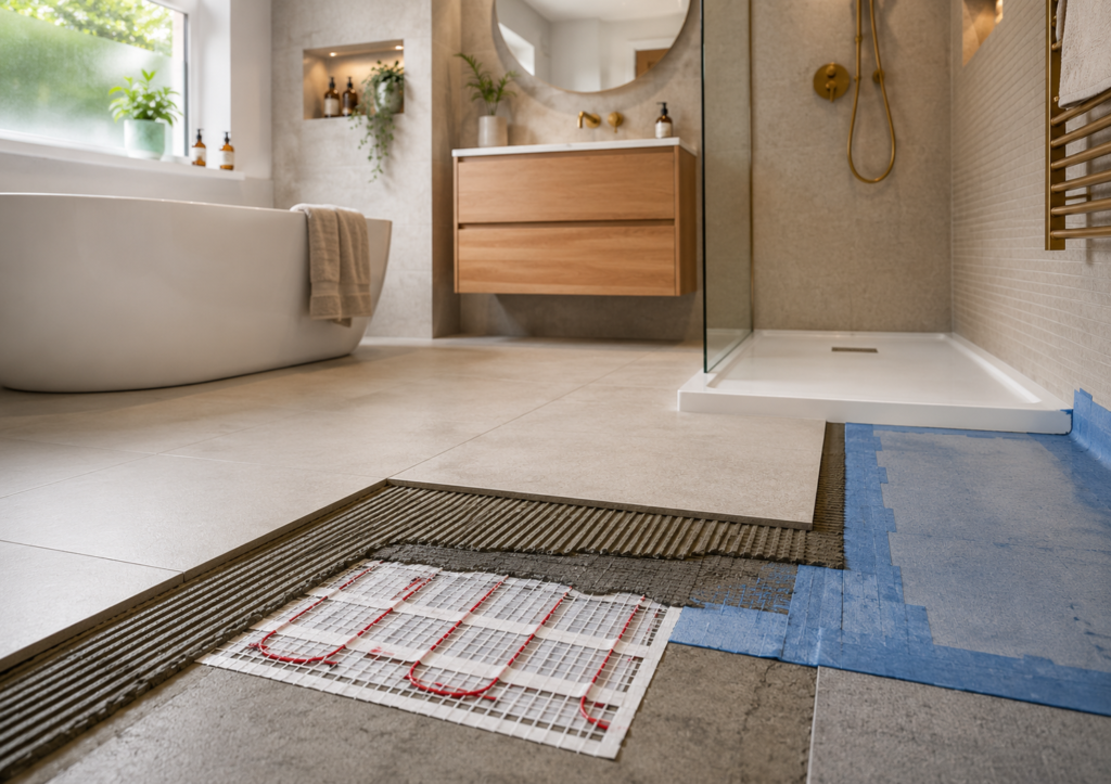 image-of-bathroom-flooring-being-waterproofed