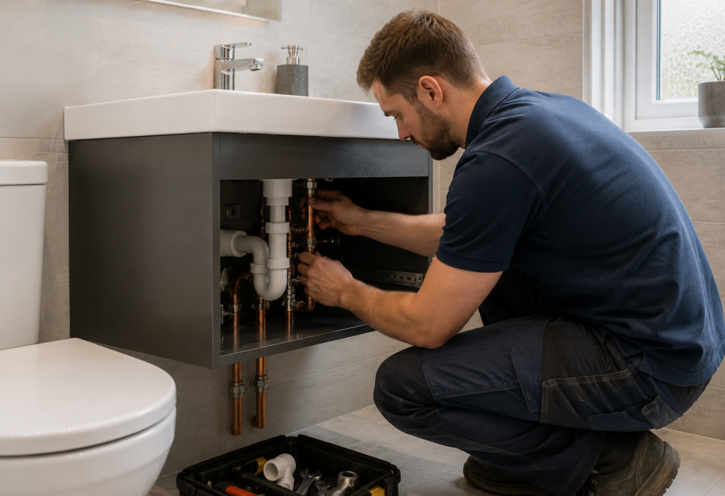 plumber-working-on-a-bathroom