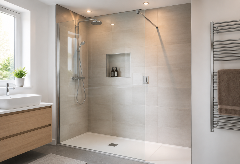 modern-shower installation