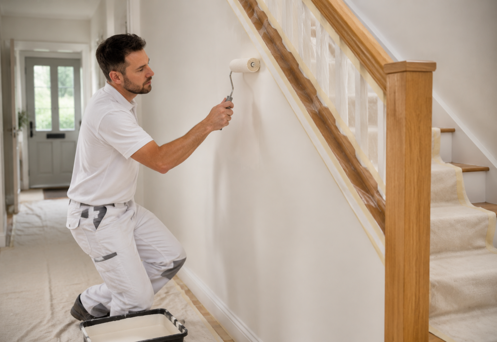 stairway-being-painted